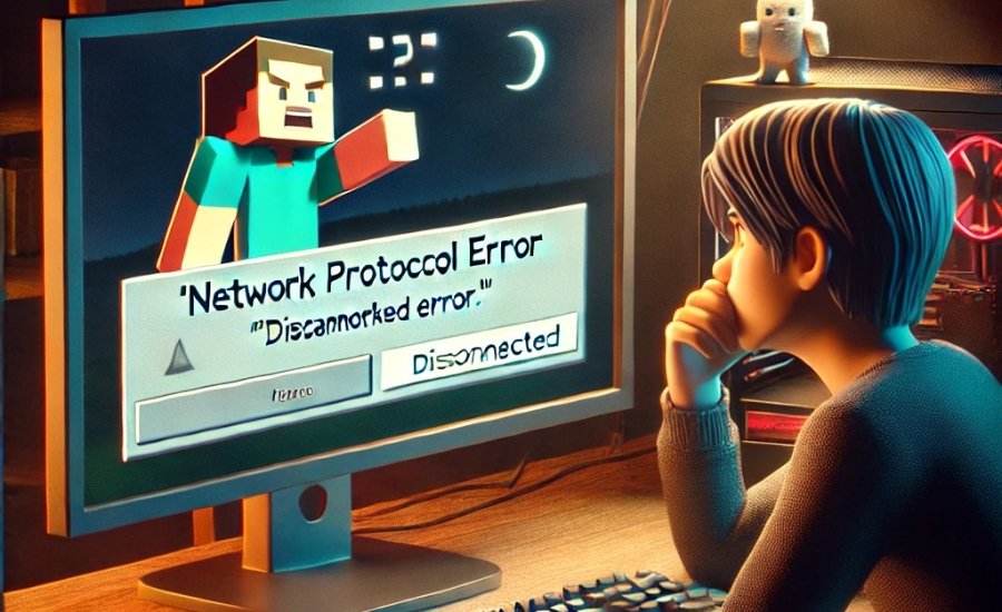 network protocol error minecraft